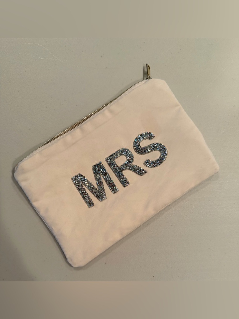 The Ring Boxes | bridal, MRS zippered cosmetic bag